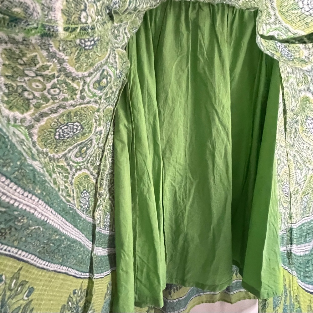 Coldwater Creek Flowy Boho Handkerchief Hem Skirt M - Picture 8 of 11